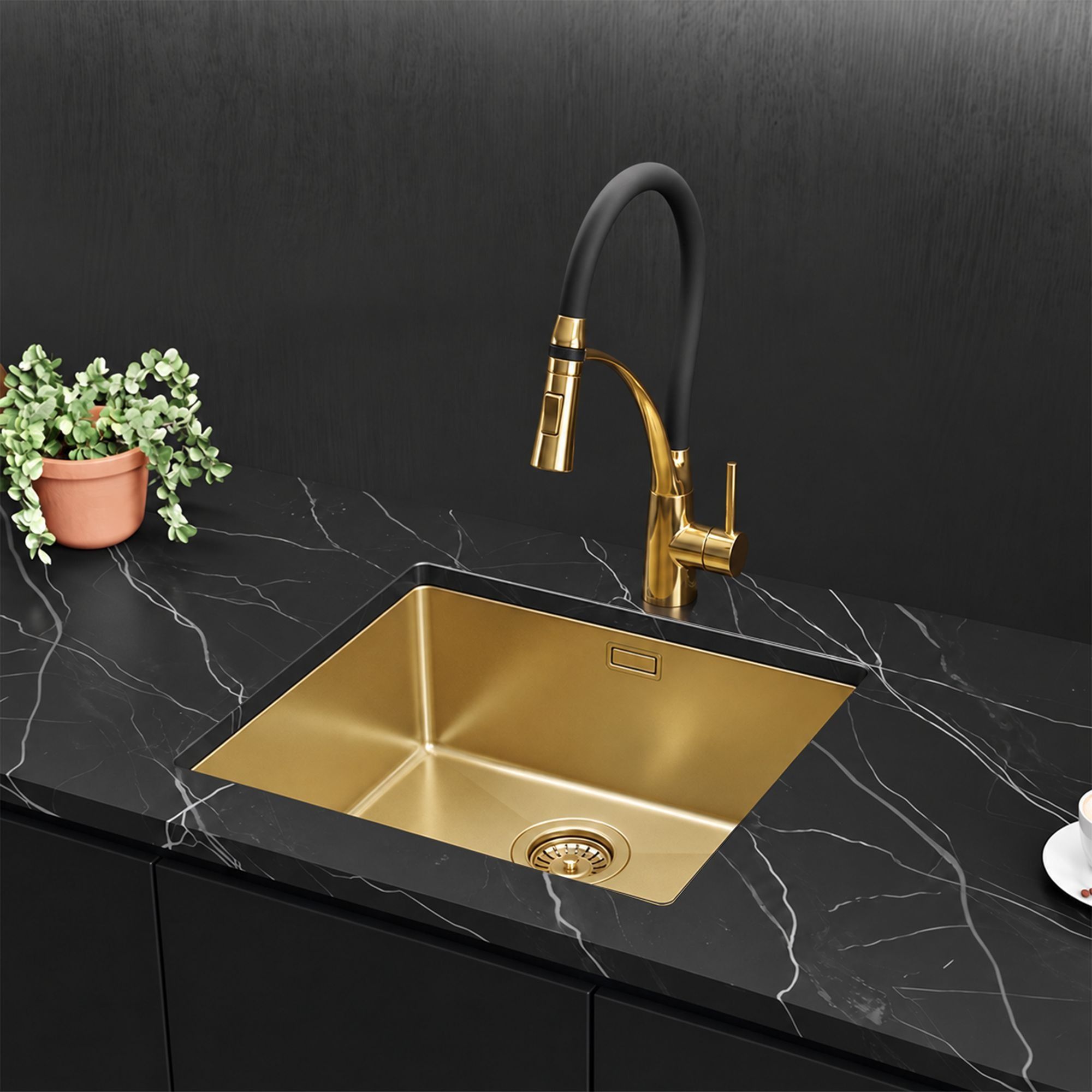 Zlew stalowy Steel Sink 55 aranżacja